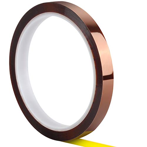 耐熱ポリイミドテープ 幅10ｍｍ×長さ33ｍ カプトン粘着テープ 電気絶縁用テープ ポリイミドテープ カプトンテープ 絶縁耐熱テープ 電子基板のマスキング/保護用 機械設備用